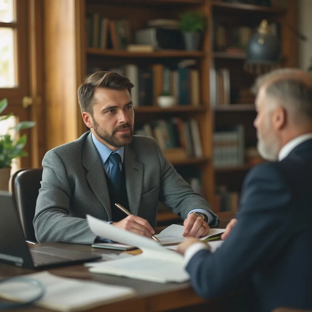 Consultor de FinArg asesorando de forma personalizada a un cliente individual.